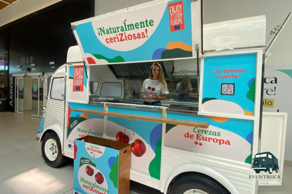 food truck para promocionar productos en centros comerciales